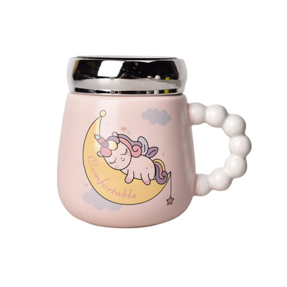 MUG POCILLO CERAMICA DISEÑO UNICORNIOS 450ML DIM:9*9*11