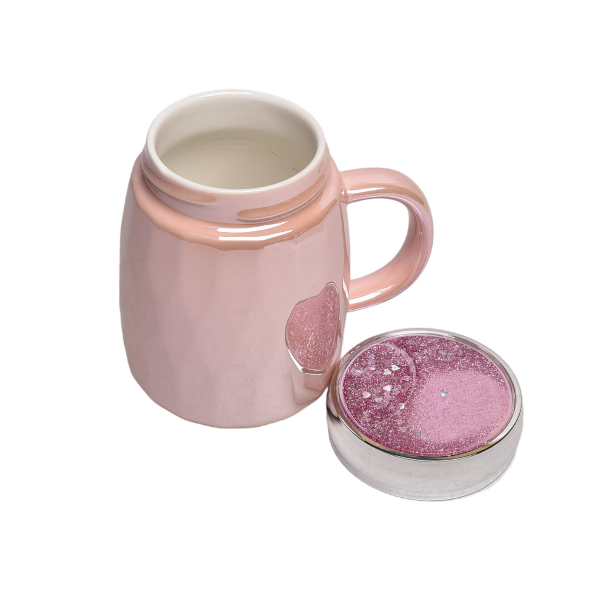 mug pocillo con tapa en ceramica