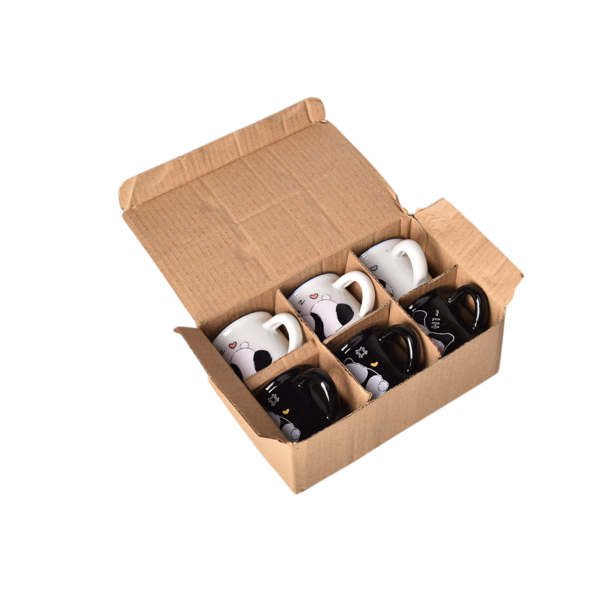 mug pocillo ceramica diseño de pandas 70ml dim:5x5x5