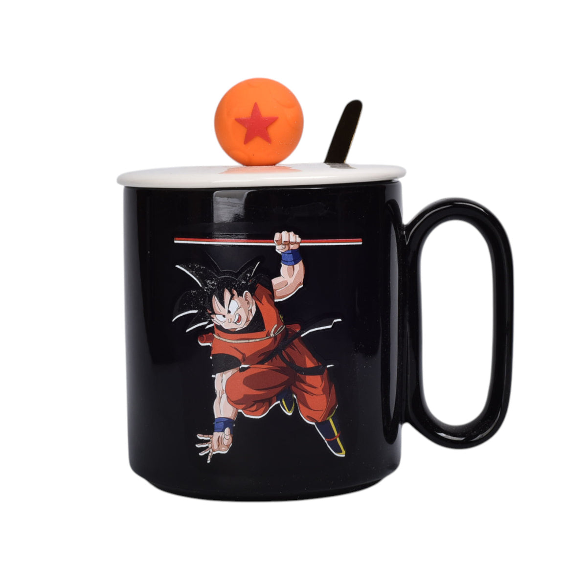 mug pocillo ceramica personaje con tapa de 420ml