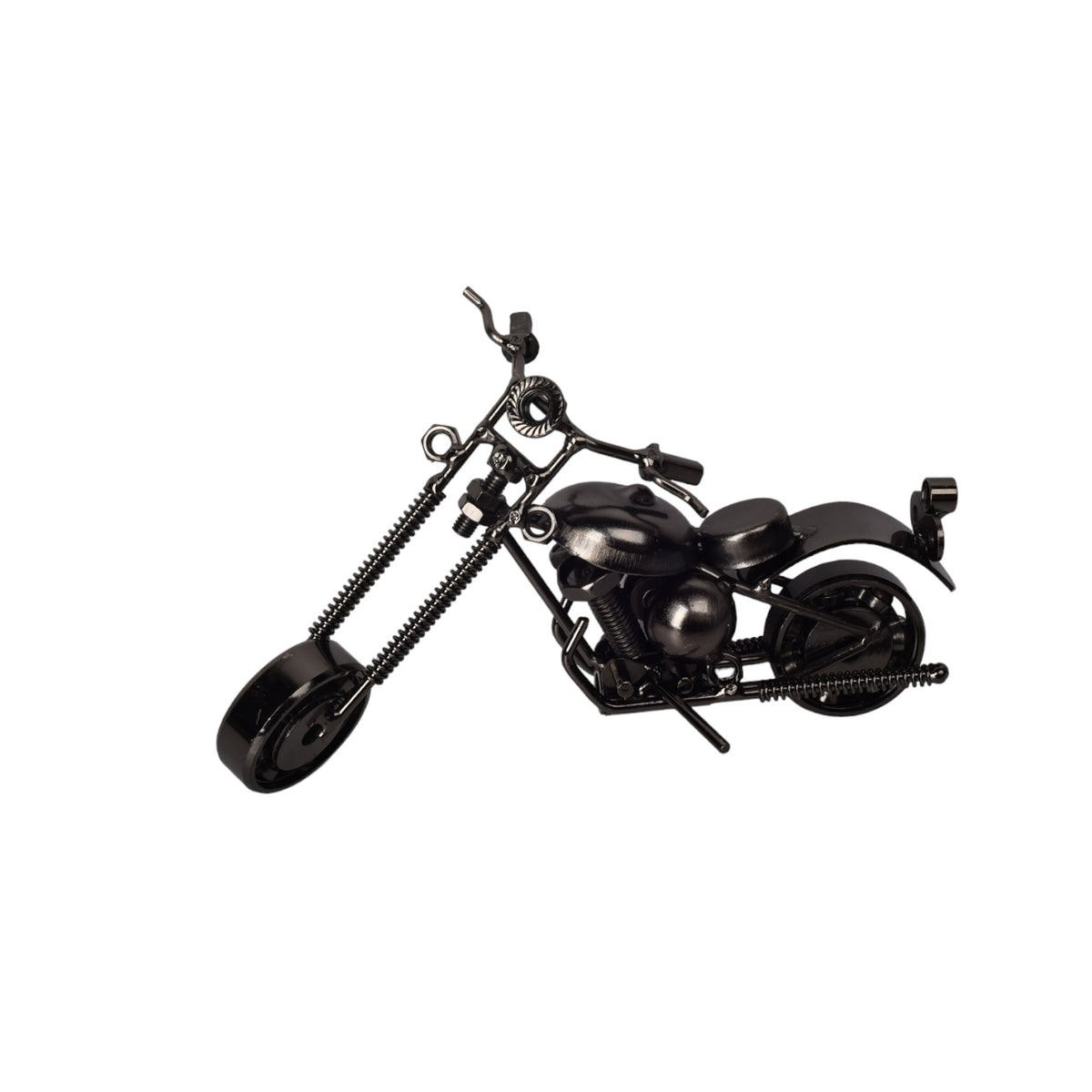 adorno metalico para decoracion forma de moto