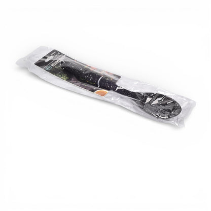 CUCHARA ARROCERA EN SILICONA NEGRO DIM: 28X5X2