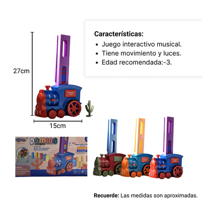 TREN DIDACTICO PARA NIÑOS CON SONIDO Y LUCES