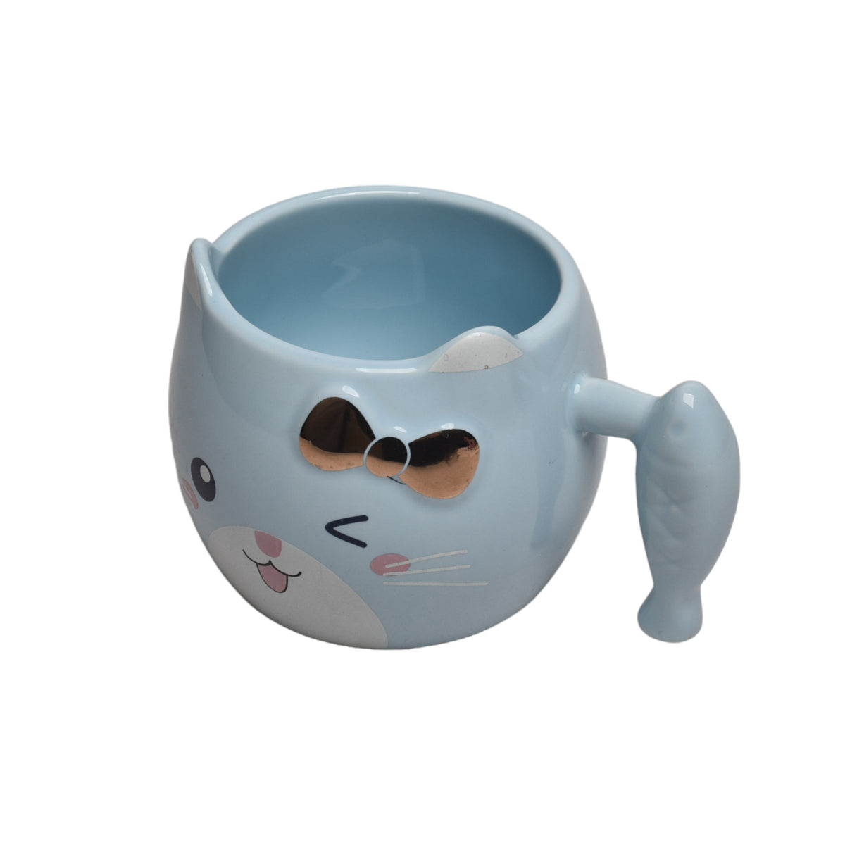 mug pocillo forma de gato