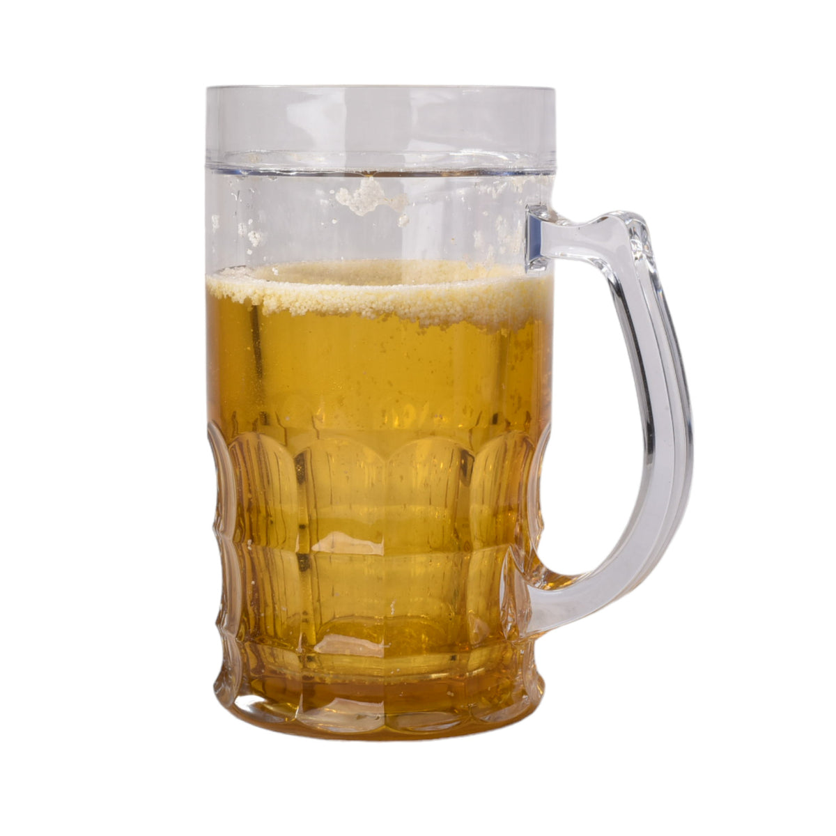 vaso transparente cervecero grande plastico 400ml dim:8x8x15