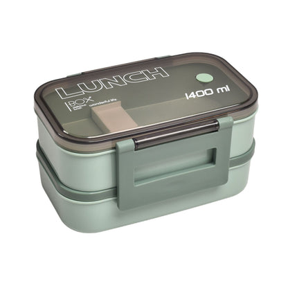 PORTACOMIDAS LONCHERA PLASTICO RECIPIENTE CON CUBIERTOS