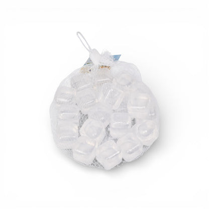 SET 20UND CUBOS DE HIELO TRANSPARENTE REUTILIZABLE PLASTICO PARA BEBIDA FRIA