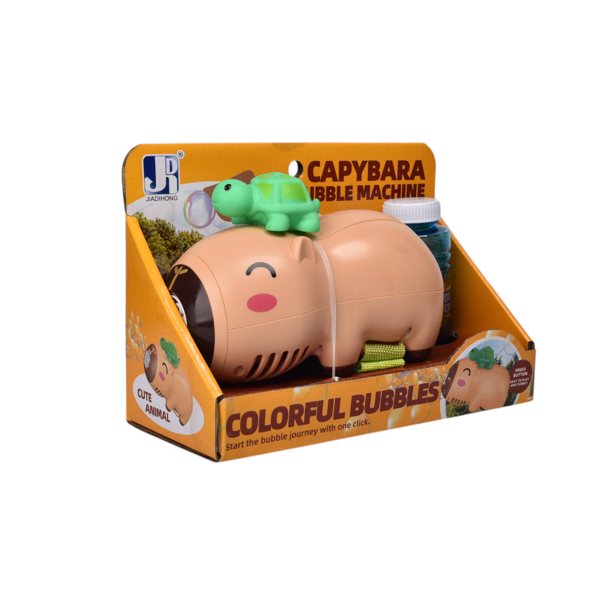 juguete pistola de burbuja diseño capybara dim:21x8x14