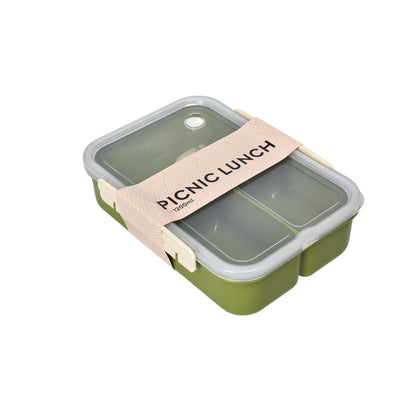 PORTACOMIDA PLASTICO CON CUBIERTO 1200ML DIM:22X15X7
