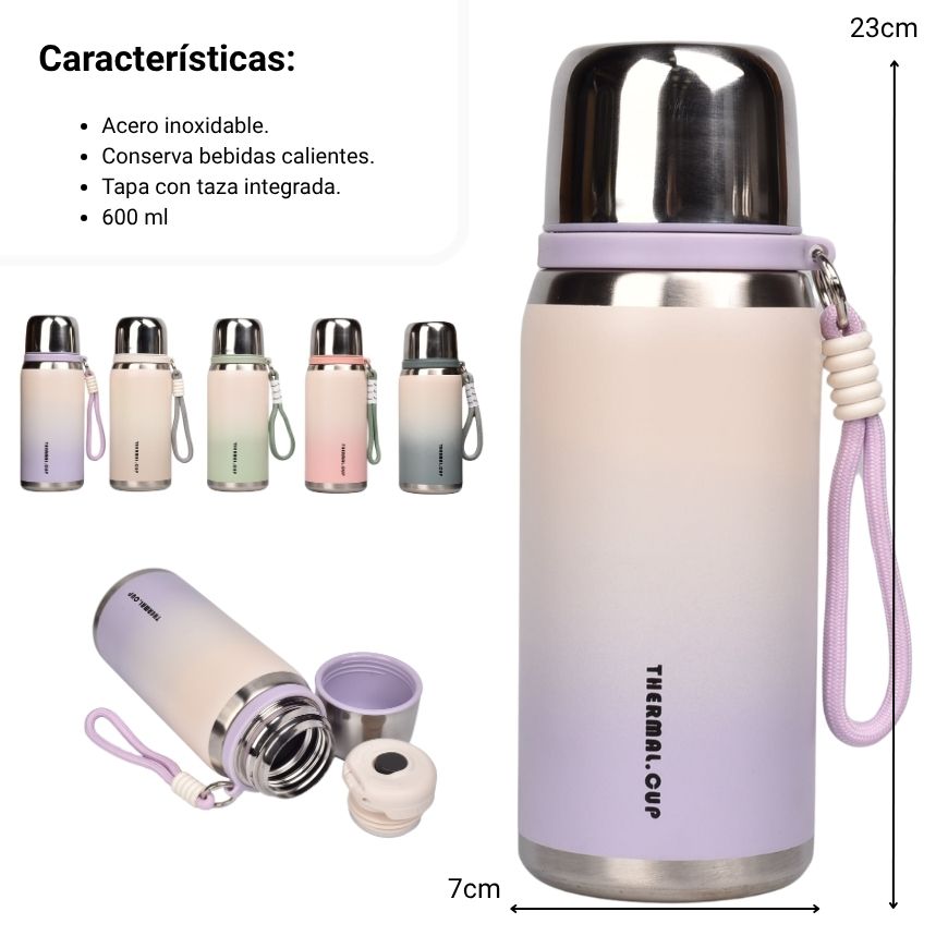 termo acero inoxidable  600ml