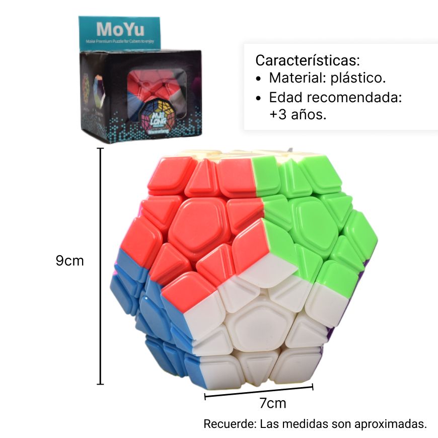 cubo rubik mega mix pentagono  dim: 9x9x7cm