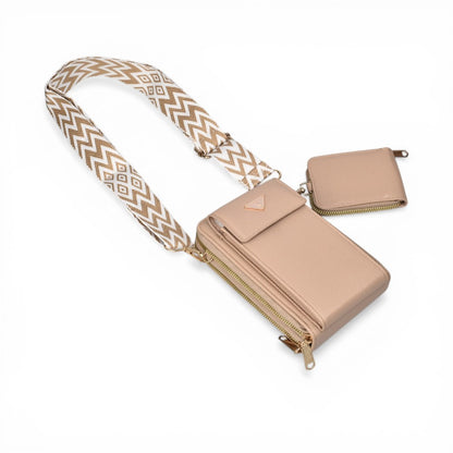 BOLSO PARA DAMA SINTETICO CON MONEDERO DIM: 11X18X7