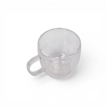 MUG POCILLO VIDRIO 250ML DIM: 8X9X6
