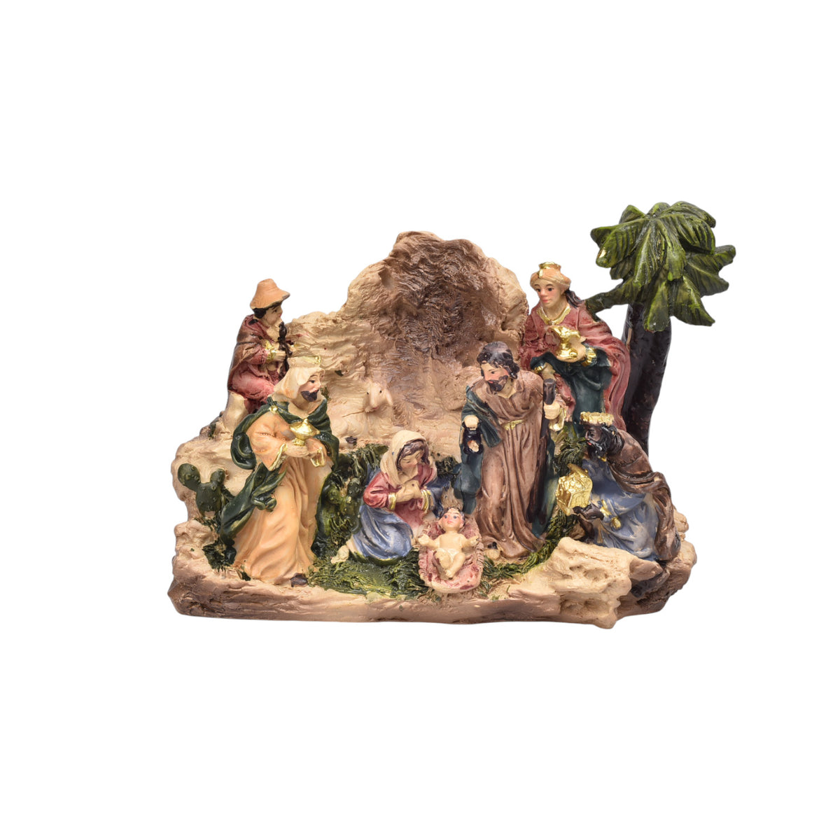 adorno figura de pesebre resina dim:12x14x5