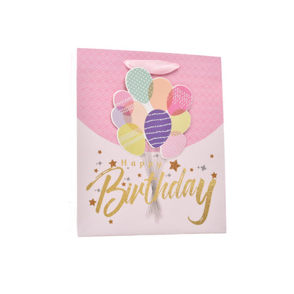 BOLSA REGALO EN PAPEL TAMAÑO MEDIANO CUMPLEAÑOS