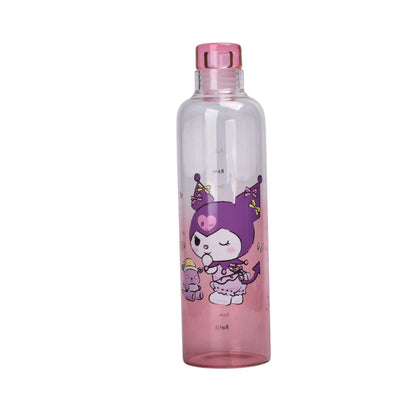 BOTELLA DE VIDRIO 500ML PERSONAJE ROSADO DIM:23X6