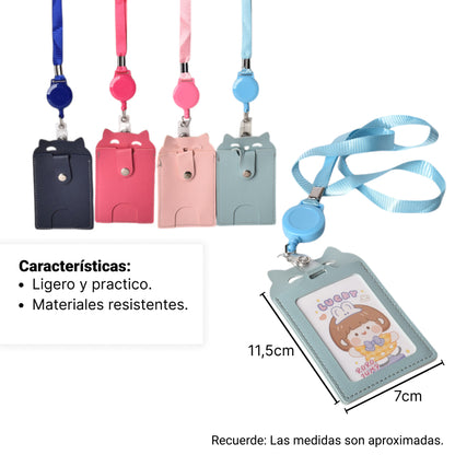 PORTACARNETS PLASTICO-POLIESTER DIM:11X7X1CM
