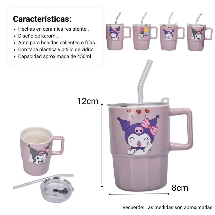 mug pocillo ceramica personaje 420ml dim:8x8x12