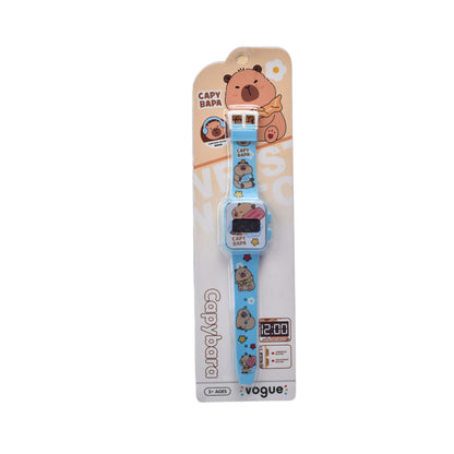 RELOJ JUGUETE NIÑOS PLASTICO CAPYBARA DIM:27X7X2