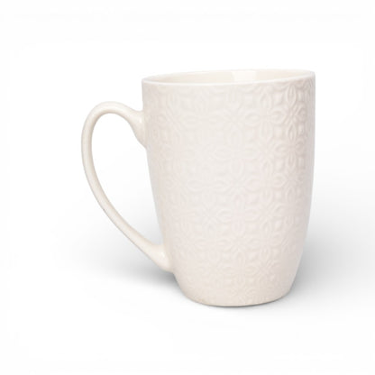 MUG POCILLO CERAMICA BLANCO 350ML DIM:8X8X11