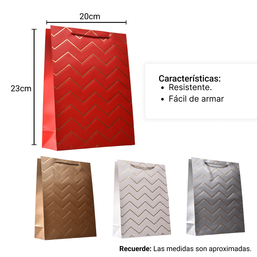 bolsa regalo en papel tamaño pequeño (s)