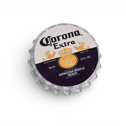DESTAPADOR PLASTICO CON IMAN FORMA TAPA CERVEZA DIM: 7X7X1