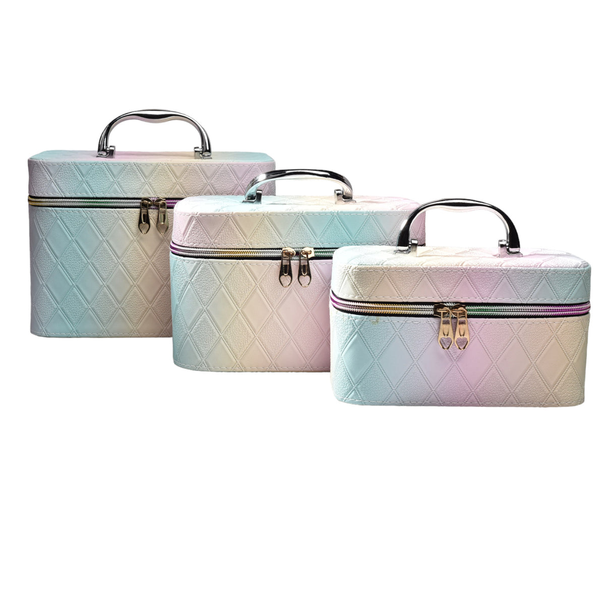 caja cosmetiquera x 3 set