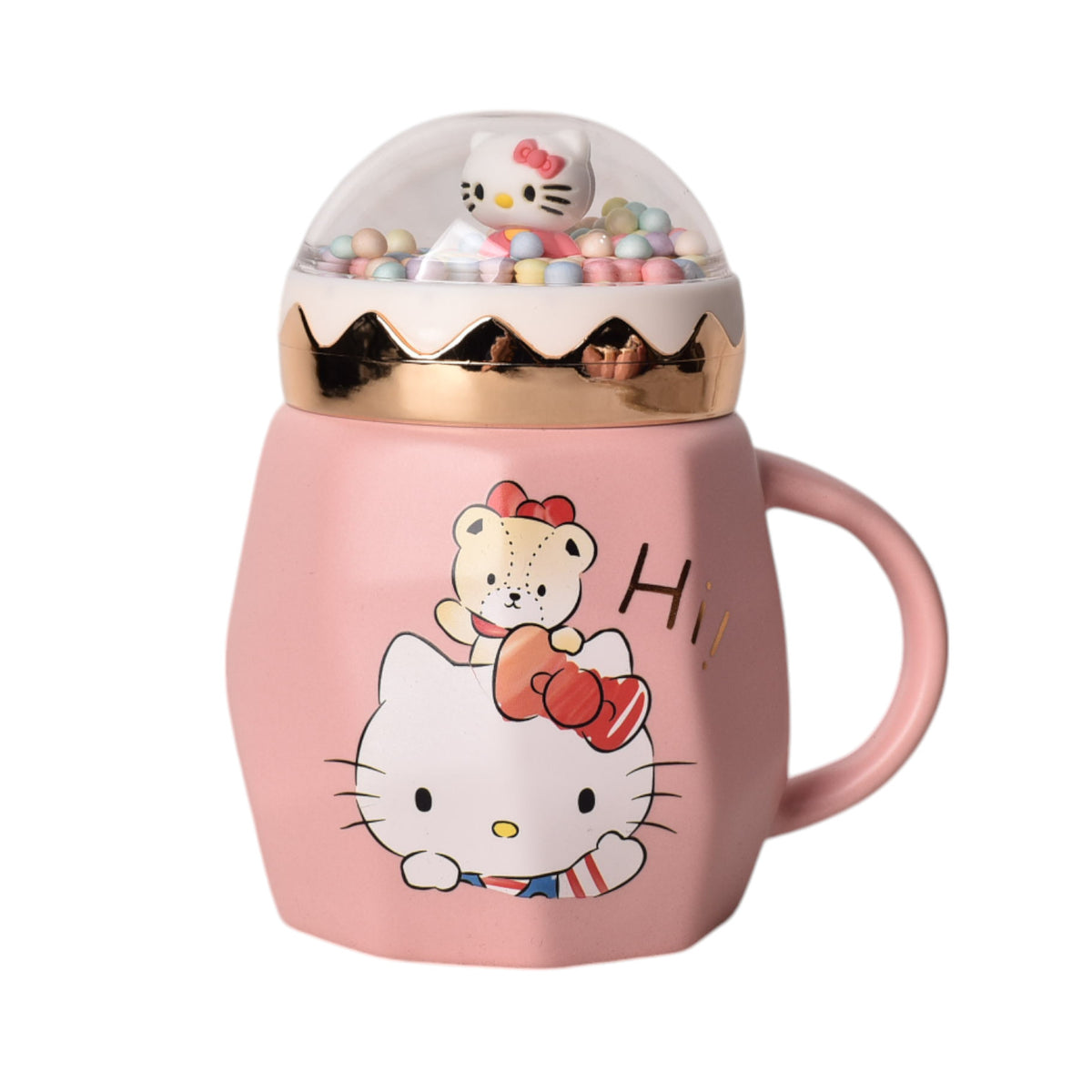 mug pocillo hello kitty personaje 420ml dim:8x8x13