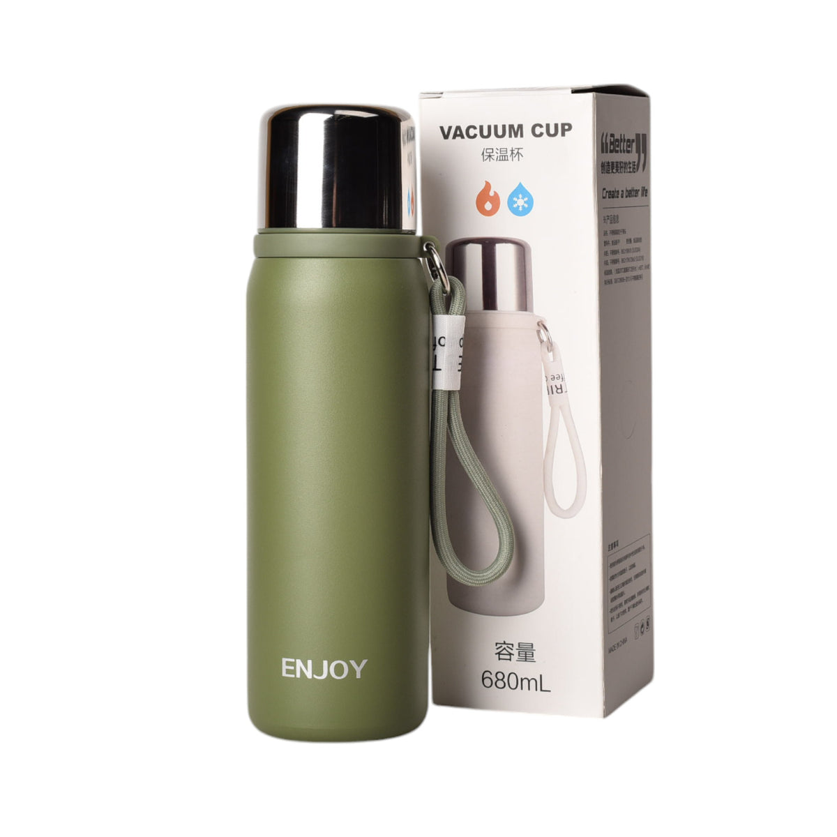 termo metalico 680ml