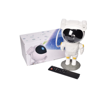PROYECTOR CON CABLE USB RECARGABLE FORMA ASTRONAUTA PLASTICO