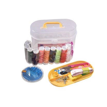 COSTURERO PLASTICO PORTATIL CON ACCESORIOS DIM:16*9CM