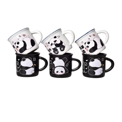MUG POCILLO CERAMICA DISEÑO DE PANDAS 70ML DIM:5X5X5