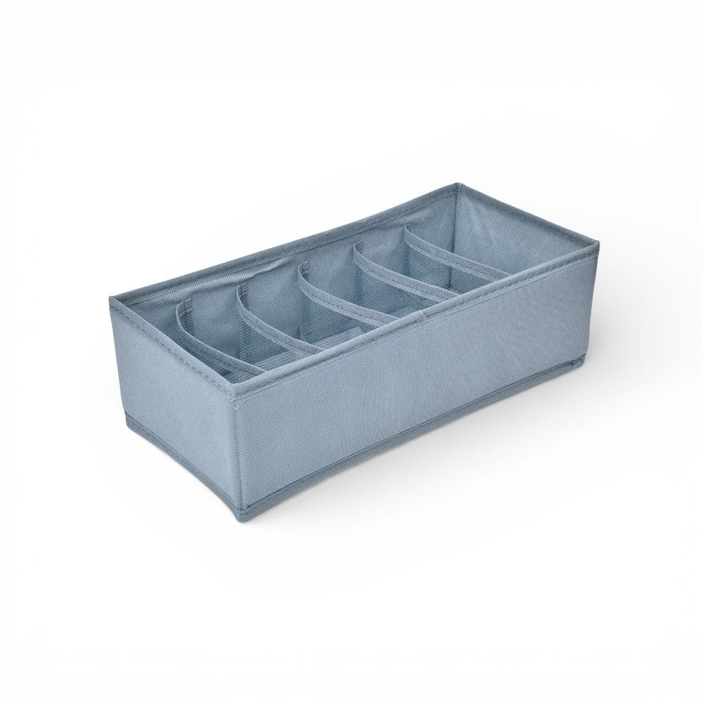 organizador de ropa con 6 divisiones fibra poliester dim:32x15x10