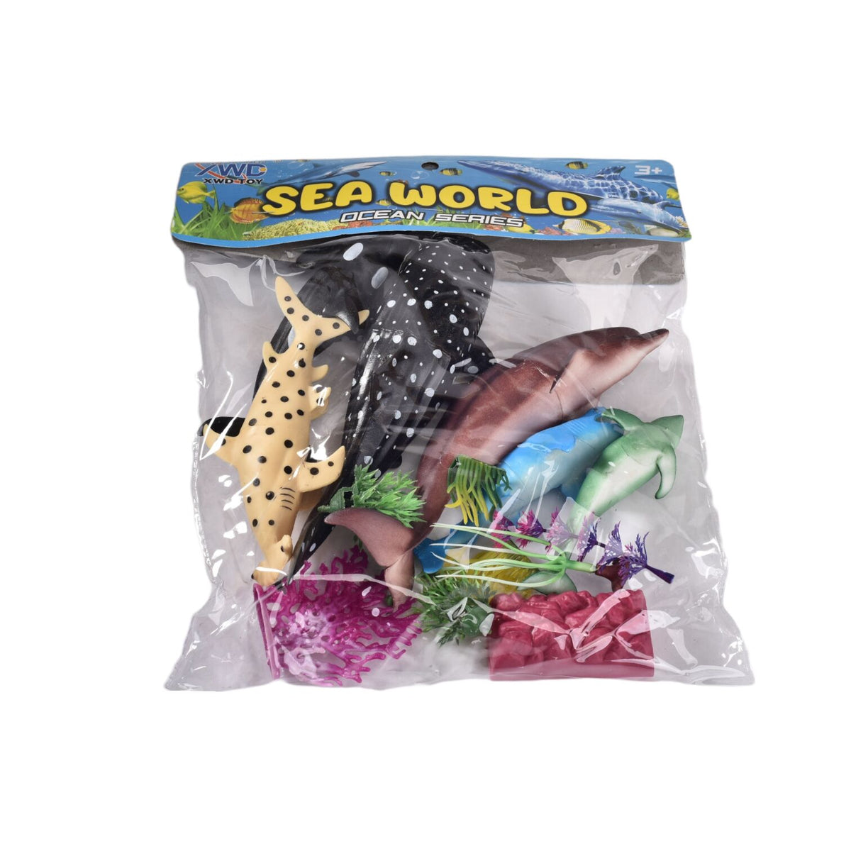set animales acuaticos juguete didactico colección niños