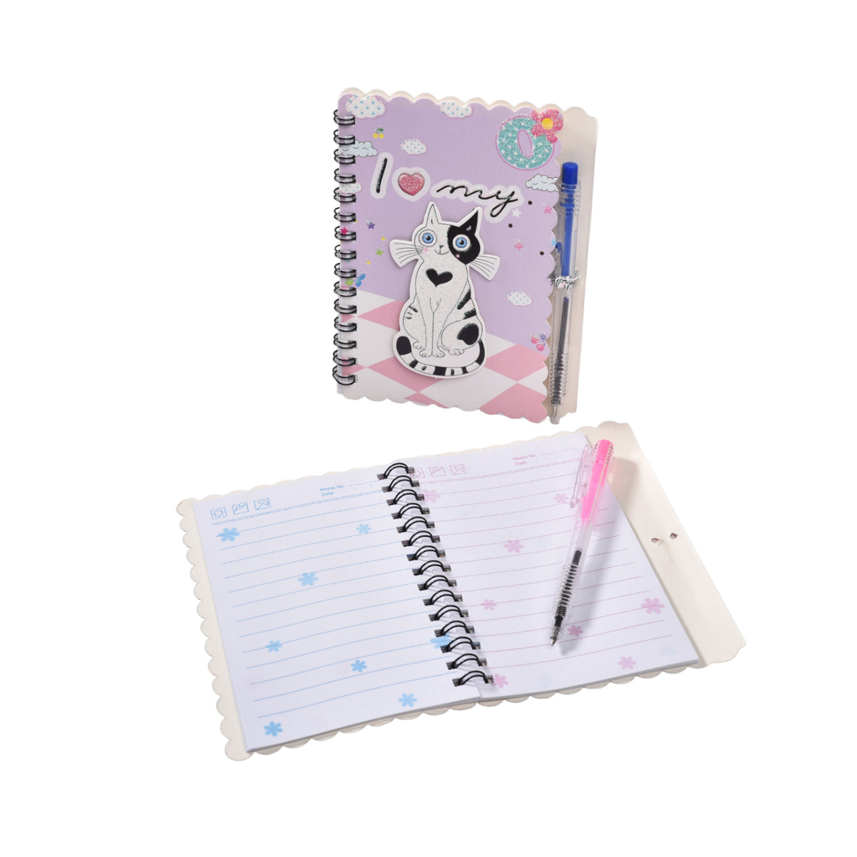 diario para niña con esfero