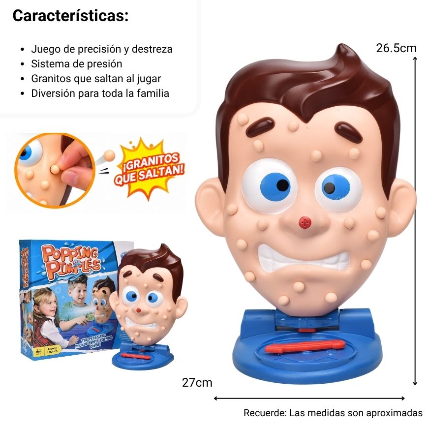 juego de mesa pimple pete dim: 26.6*26.6*7.8cm