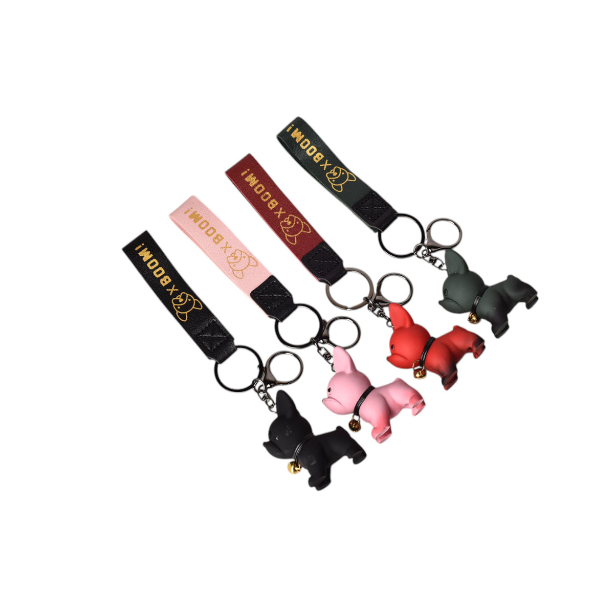 llavero en resina forma de perro varios colores dim:3x5x6