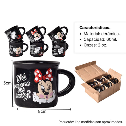CAJA DE POCILLO POR 6UND CERAMICA VARIOS DISEÑOS