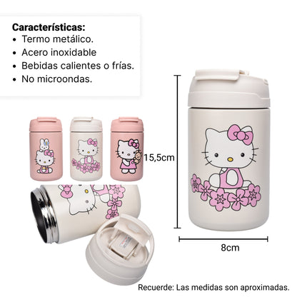 TERMO METALICO 500ML PERSONAJE DIM:8X8X15