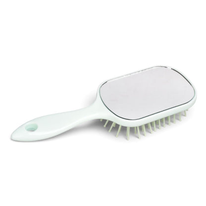 CEPILLO PLASTICO CON ESPEJO PARA CABELLO PRJ DIM: 17X6CM