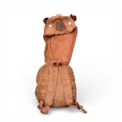 MALETA MORRAL CAPYBARA PELUCHE POLIESTER DIM:29X25X7