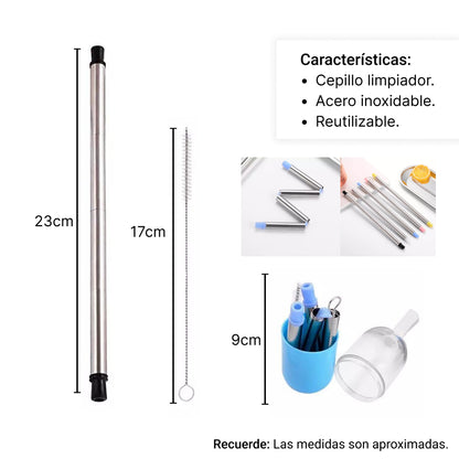 PITILLOS REUTILIZABLES EN  SILICONA  DIM:9CM ECOLOGICOS