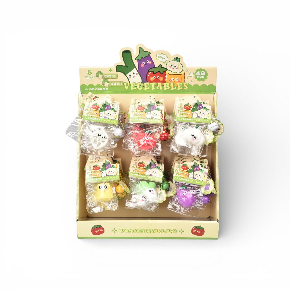 squishy anti estrés formas verduras elastico  dim: 4x4x1