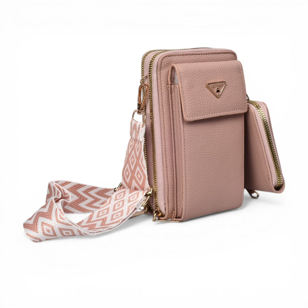 bolso para dama sintetico con monedero dim: 11x18x7