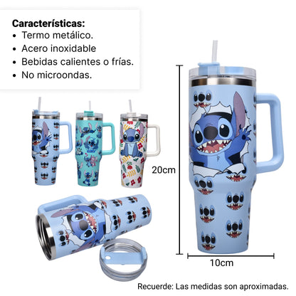 TERMO METALICO 1200ML PERSONAJE DIM:10X10X20