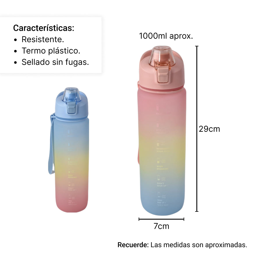 botella de agua 1000ml