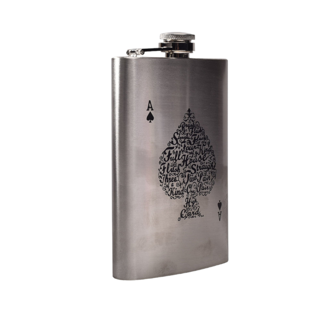 whiskera licorera plateada acero inoxidable 9oz