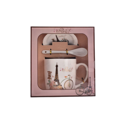 POCILLO CON CUCHARA MUG CERAMICA