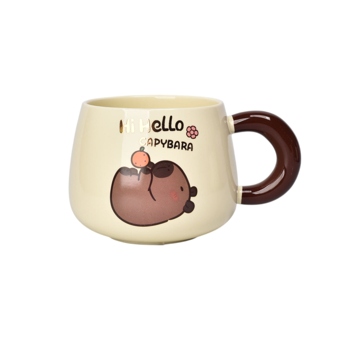 mug pocillo ceramica diseño capybara 380ml dim:8x8x8