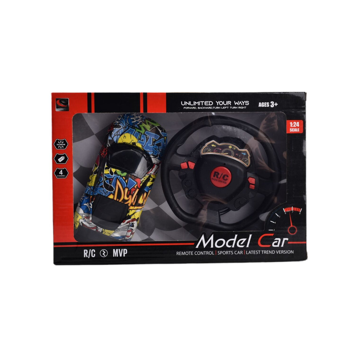 juguete carro con control remoto dim:30x20x7cm